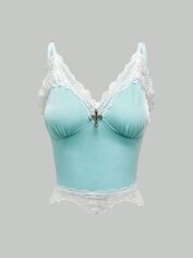 Акція на Топ жіночий SHEIN GD-00165768 L М'ятний від Rozetka