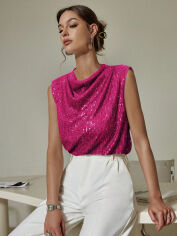 Акція на Топ жіночий SHEIN GD-00160269 L Фуксія від Rozetka