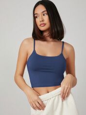 Акція на Топ жіночий SHEIN GD-00169977 M Темно-синій від Rozetka