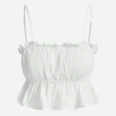 Акція на Топ жіночий SHEIN GD-00167340 XL Білий від Rozetka