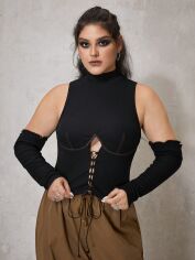 Акція на Топ жіночий SHEIN GD-00162306 4XL Різнокольоровий від Rozetka