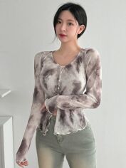 Акція на Топ жіночий SHEIN GD-00163407 S Коричневий від Rozetka