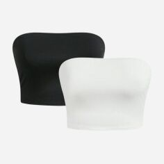 Акція на Топ жіночий SHEIN GD-00166026 XL Чорний з білим від Rozetka