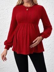 Акція на Джемпер для вагітних SHEIN GD-00169460 XL Червоний від Rozetka