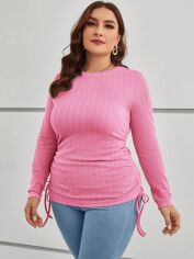 Акція на Лонгслів довгий жіночий SHEIN GD-00171042 XL Рожевий від Rozetka