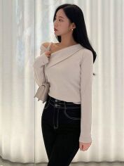 Акція на Топ жіночий SHEIN GD-00156397 S Кремовий від Rozetka