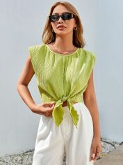 Акція на Футболка жіноча SHEIN GD-00160347 L Зелена від Rozetka