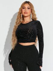 Акція на Топ жіночий SHEIN GD-00156327 L Чорний від Rozetka
