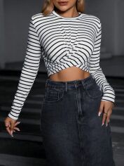 Акція на Футболка жіноча SHEIN GD-00162712 S Чорна з білим від Rozetka