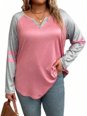 Акція на Футболка жіноча SHEIN GD-00166141 XL Рожева від Rozetka