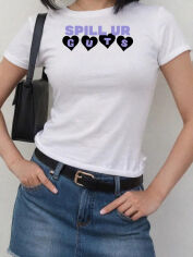 Акція на Футболка жіноча SHEIN GD-00169702 M Біла від Rozetka