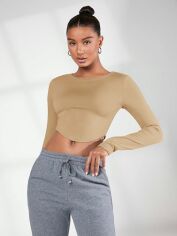 Акція на Топ жіночий SHEIN GD-00165133 S Пісочний від Rozetka