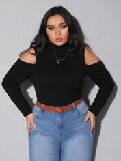 Акція на Гольф-водолазка SHEIN GD-00161159 XL Чорна від Rozetka
