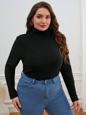 Акція на Гольф-водолазка SHEIN GD-00162310 3XL Чорна від Rozetka