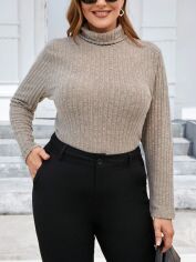 Акція на Гольф-водолазка SHEIN GD-00162691 3XL Хакі від Rozetka