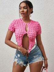 Акція на Топ жіночий SHEIN GD-00163439 S Фуксія від Rozetka
