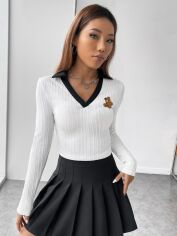 Акція на Футболка жіноча SHEIN GD-00162200 XXS-Petite Біла від Rozetka