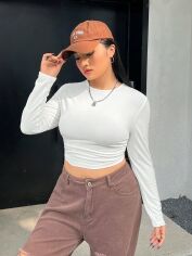 Акція на Топ жіночий SHEIN GD-00162350 2XL Білий від Rozetka