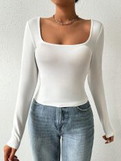 Акція на Футболка жіноча SHEIN GD-00163450 S Біла від Rozetka