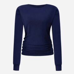 Акція на Лонгслів довгий жіночий SHEIN GD-00163650 XL Синій від Rozetka