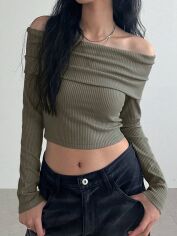 Акція на Футболка жіноча SHEIN GD-00156356 S Зелена від Rozetka