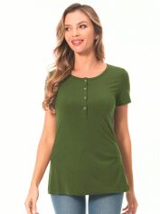Акція на Футболка жіноча SHEIN GD-00164001 S Темно-сіра від Rozetka