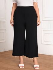 Акція на Штани жіночі SHEIN GD-00165833 XL Чорні від Rozetka