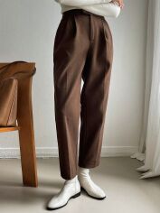 Акція на Штани жіночі SHEIN GD-00159969 S Коричневі від Rozetka