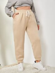 Акція на Штани жіночі SHEIN GD-00168502 XL Пудра від Rozetka