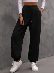 Акція на Спортивні штани жіночі SHEIN GD-00158506 XS Чорні від Rozetka