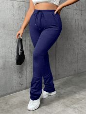 Акція на Штани жіночі SHEIN GD-00164844 2XL Сині від Rozetka