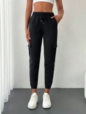 Акція на Штани жіночі SHEIN GD-00100672 S Чорні від Rozetka