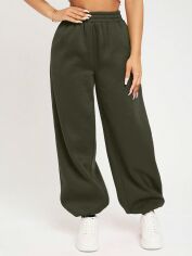 Акція на Спортивні штани жіночі SHEIN GD-00162562 M-Petite Темно-зелені від Rozetka