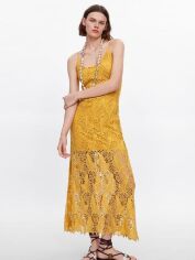 Акція на Сарафан жіночий Zara XAZ318739NFHF M Жовтий від Rozetka