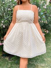 Акція на Сарафан жіночий SHEIN GD-00160714 4XL Кремовий від Rozetka