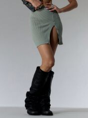 Акція на Спідниця міні літня жіноча SHEIN GD-00161790 XS Сіра від Rozetka