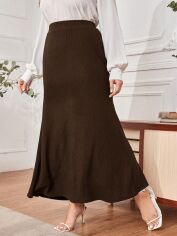 Акція на Спідниця довга осіння жіноча SHEIN GD-00163488 3XL Рожева з коричневим від Rozetka