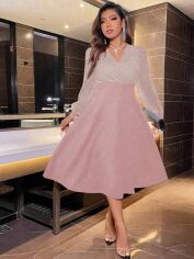 Акція на Плаття жіноче SHEIN GD-00118393 XL Світло-рожеве від Rozetka