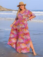 Акція на Плаття довге літнє жіноче SHEIN GD-00119146 XL Комбіноване від Rozetka