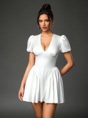 Акція на Плаття коротке літнє жіноче SHEIN GD-00134981 L Біле від Rozetka