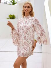 Акція на Плаття коротке літнє жіноче SHEIN GD-00143608 L Комбіноване від Rozetka