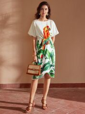 Акція на Плаття-футболка міді літнє жіноче SHEIN GD-00147410 M Біле від Rozetka