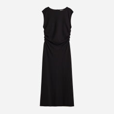 Акція на Плаття міді літнє жіноче H&M XAZ443423OXZA 2XL Чорне від Rozetka