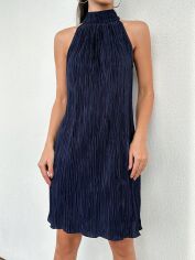 Акція на Сукня коротка літня жіноча SHEIN GD-00143285 L Темно-синя від Rozetka