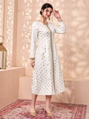 Акція на Сукня міді літня жіноча SHEIN GD-00161214 L Біла від Rozetka