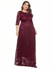Акція на Сукня літня жіноча SHEIN GD-00164400 3XL Бордова від Rozetka