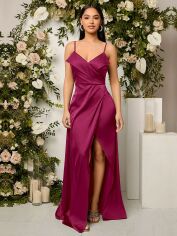 Акція на Сукня вечірня довга жіноча SHEIN GD-00166091 M Фуксія від Rozetka