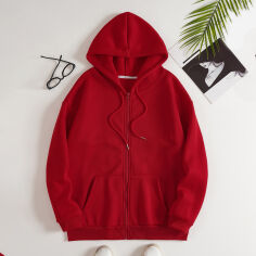 Акція на Толстовка жіноча SHEIN GD-00124961 M Червона від Rozetka