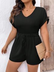 Акція на Комбінезон жіночий SHEIN GD-00165965 2XL Чорний від Rozetka