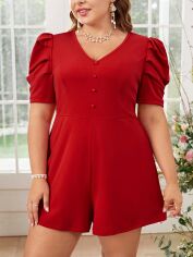Акція на Комбінезон жіночий SHEIN GD-00165966 3XL Червоний від Rozetka